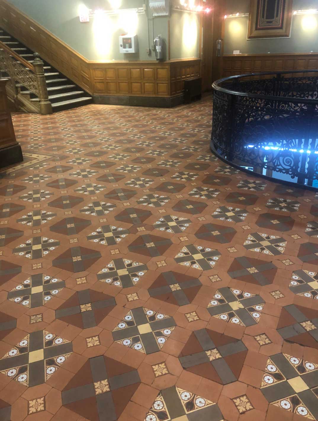 Jersey City Hall Historic Tiles