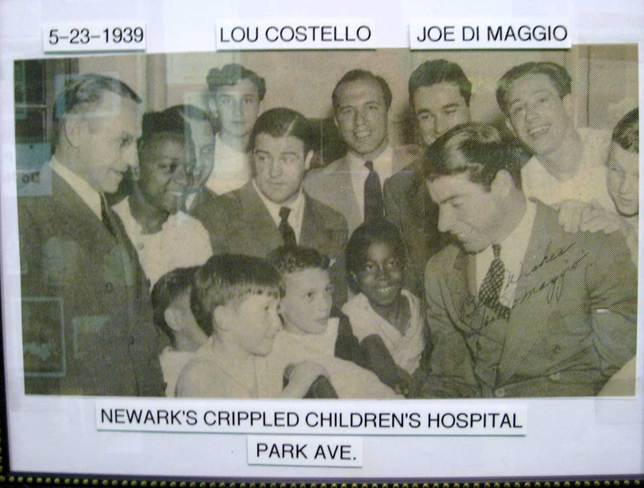 Lou Costello Joe Di Maggio Newark