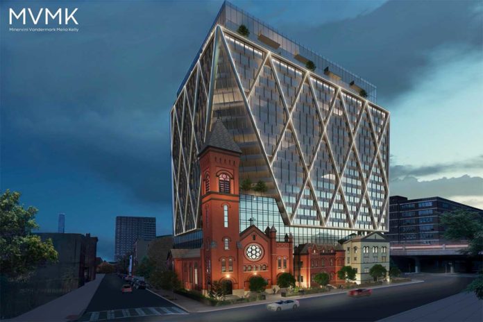 St. Lucy’s Church Redevelopment Plan Now Calls for 23-Story Building St Lucys Church 619 Grove Street Jersey City Development Rendering