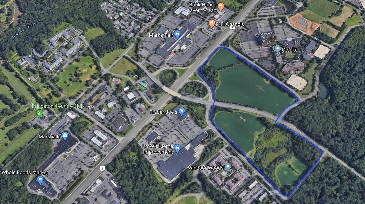 Princeton Executive Park West Windsor Development Map