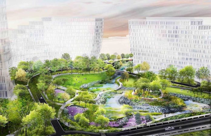 Crescent Park 246 Johnston Avenue Jersey City Rendering