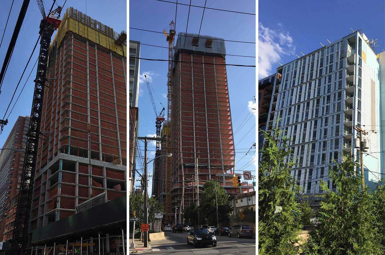 Downtown Jersey City Highrises Under Construction