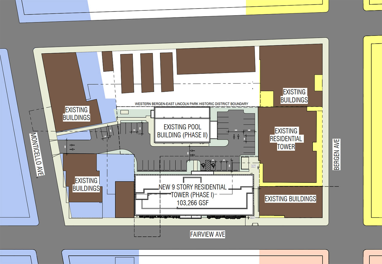 Fairview Apartments Jersey City Site Plan