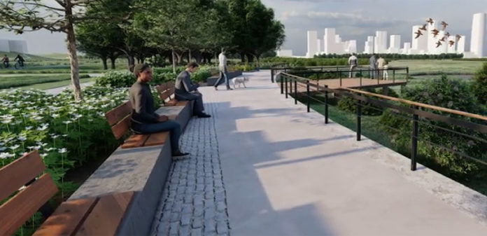 Liberty State Park Tidalmarch Render