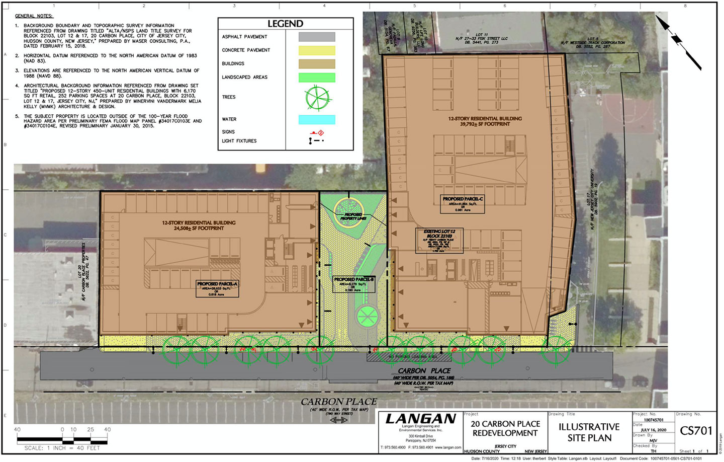 20 Carbon Place Jersey City Site Plan