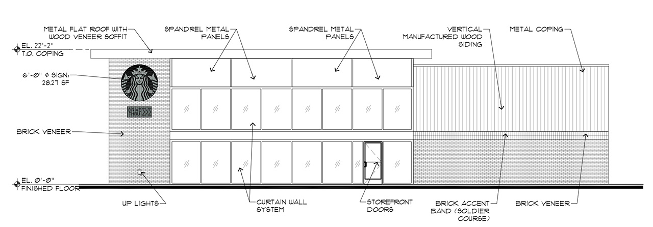 Starbucks Drive Thru Planned Belleville Park 11 Rendering 2