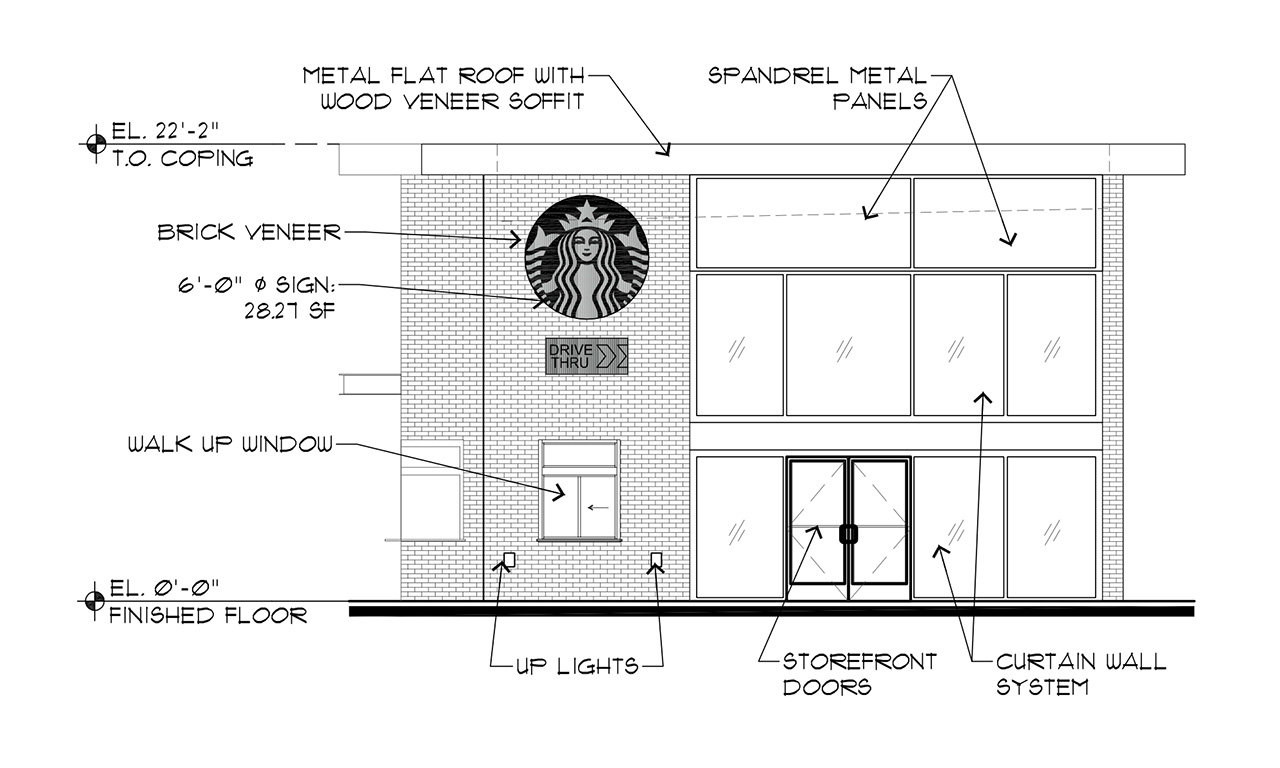 Starbucks Drive Thru Planned Belleville Park 11 Rendering