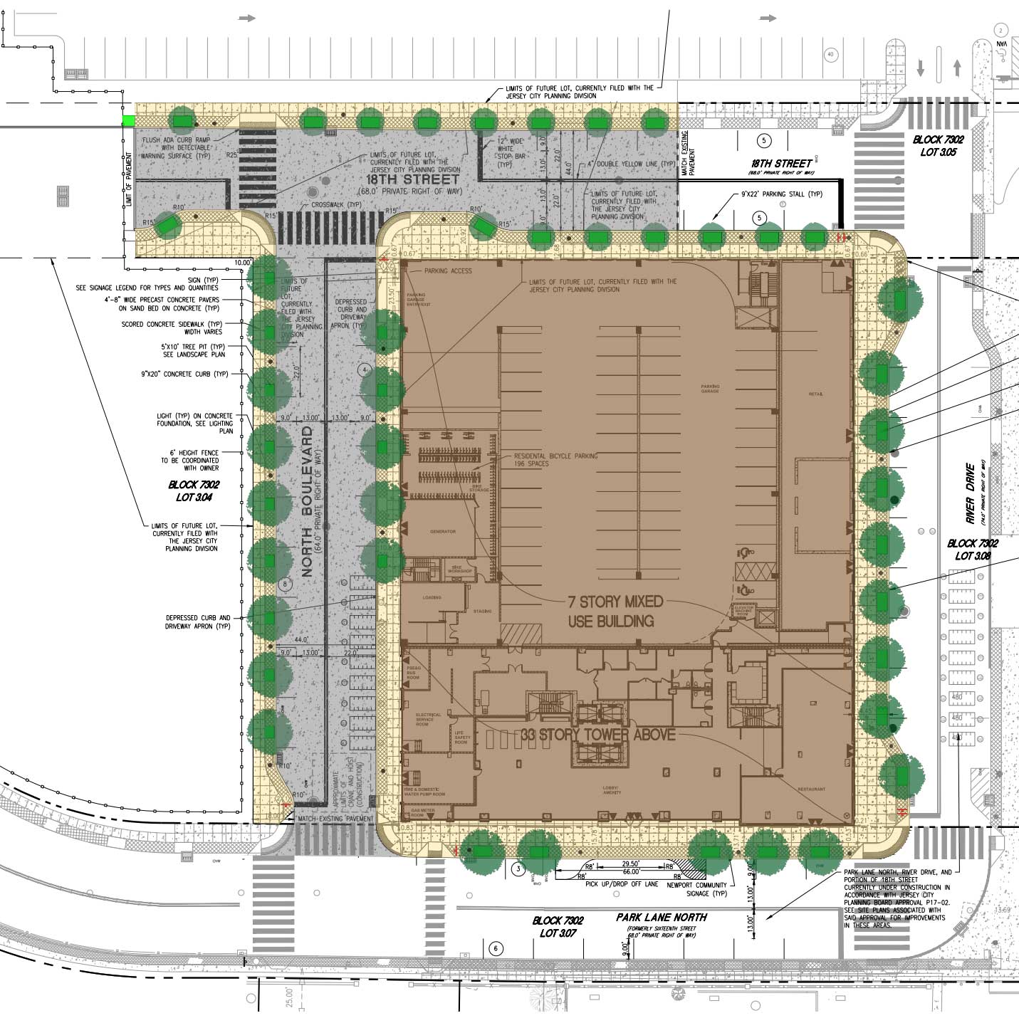 30 Park Lane North Jersey City Site Plan