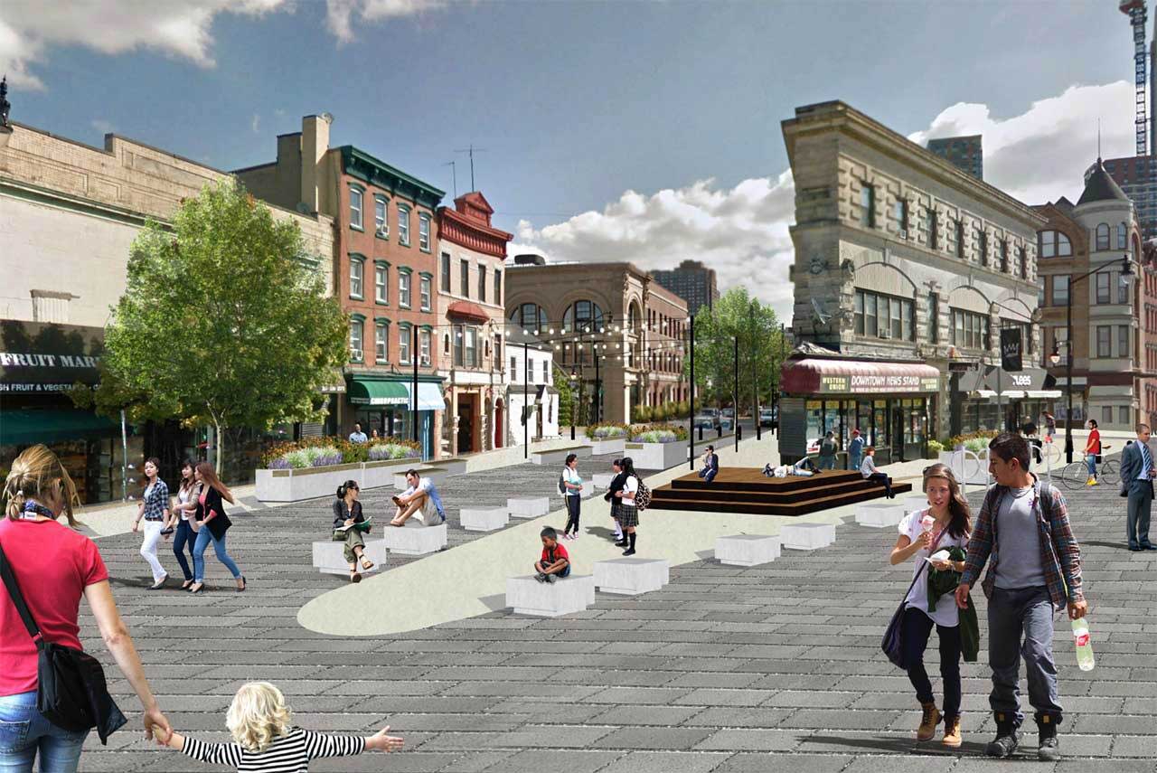 Newark Avenue Pedestrian Plaza Renovation to Begin Next Spring