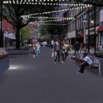 Jersey City Pedestrian Plaza Redesign Rendering Night