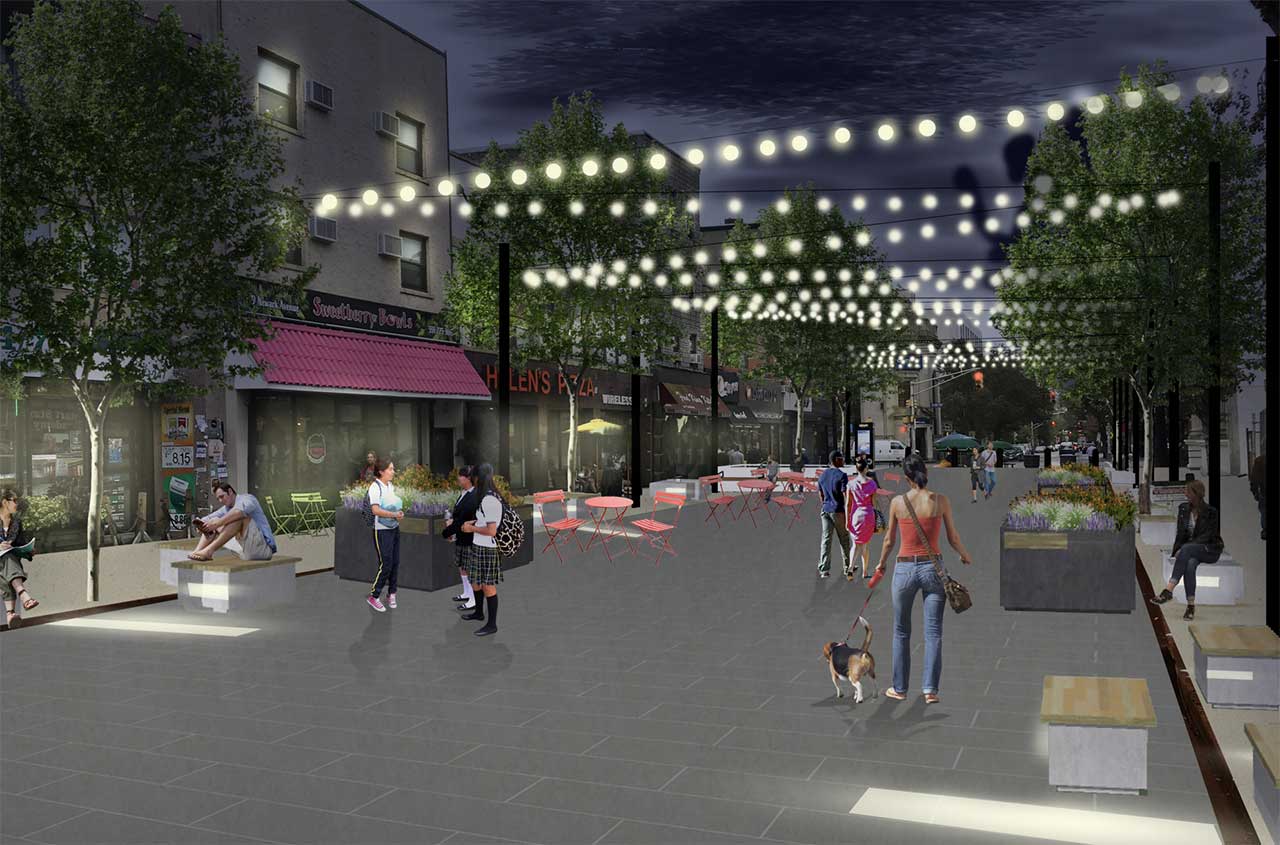 Jersey City Pedestrian Plaza Renovation Rendering