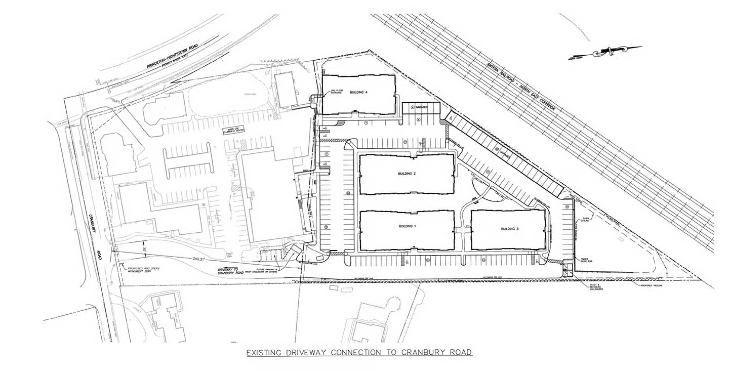 400 Steps Apartments 15 Cranbury Road West Windsor Site Plan