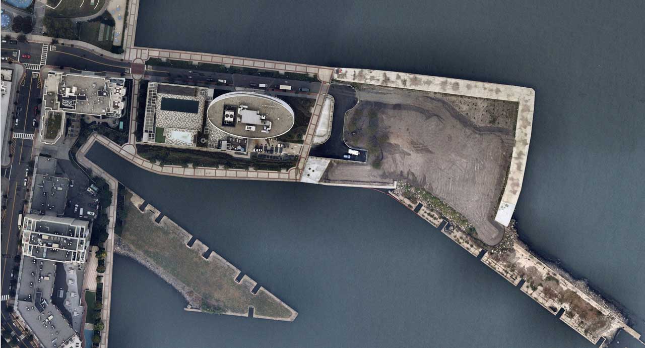 Newport Pier Park Current Aerial Lefrak Jersey City