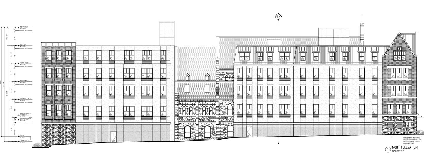 St Johns Episcopal 130 Summit Ave Jersey City North Elevation