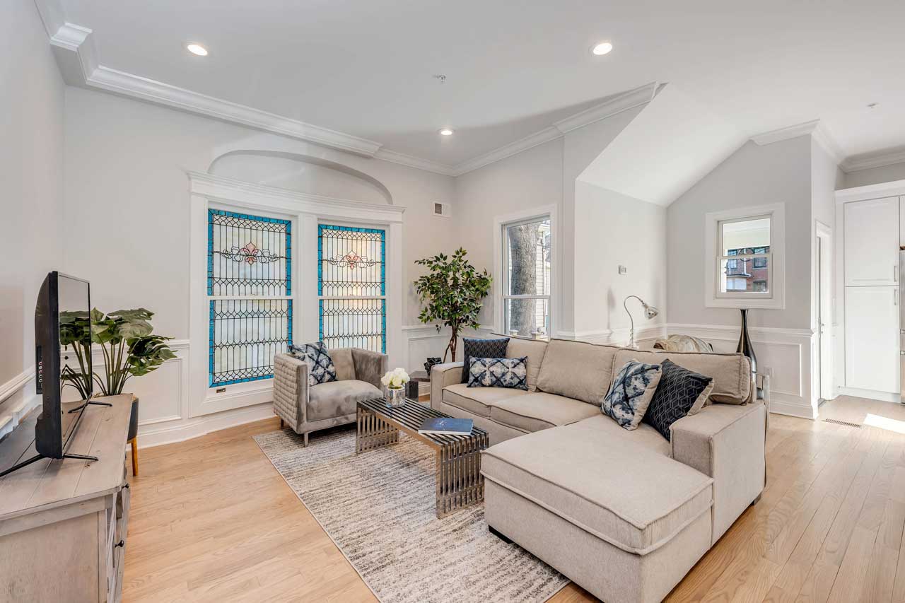 41 Bentley Avenue Luxury Duplex Condos For Sale Jersey City Apt1 Livingroom