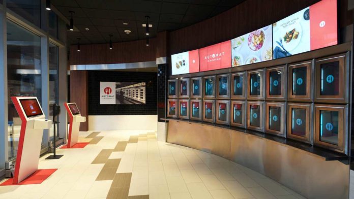 Jersey City’s Newly Opened Automat Kitchen Provides a Timely Throwback Automat Kitchen Newport Jersey City Entrance