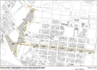 Sixth Street Embankment Study Area Map Jersey City