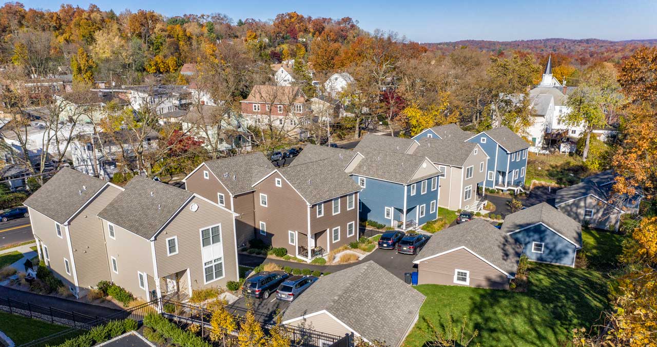 150 158 Broad Street Townhome Portfolio For Sale Summit Aerial Rear Cropped 1