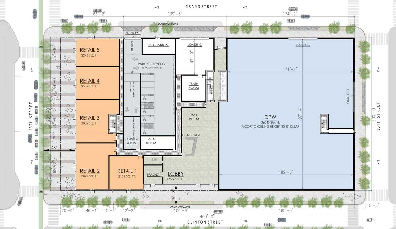 Bijou Properties Mixed Use Dpw 1500 Clinton Street Hoboken Site Plan
