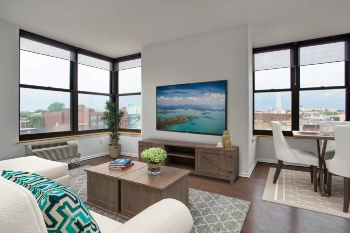 Rare Corner Condo Offers Extraordinary Light, Views, and Convenience in DTJC Grove Pointe Condo Unit 704 For Sale 102 Columbus Jersey City 1