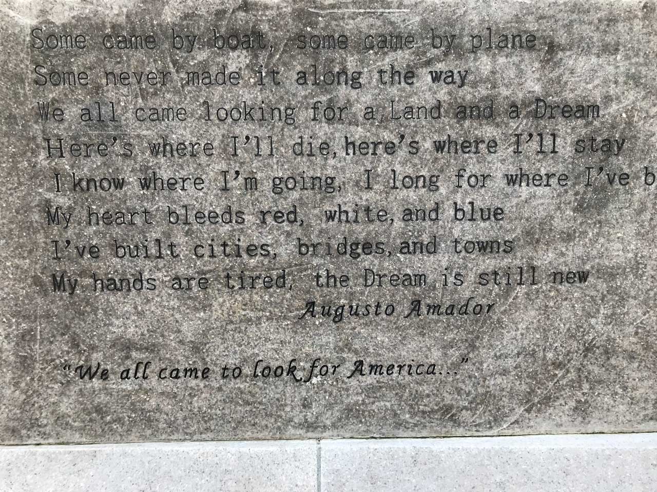 Immigrants Memorial Monument Newark 6465