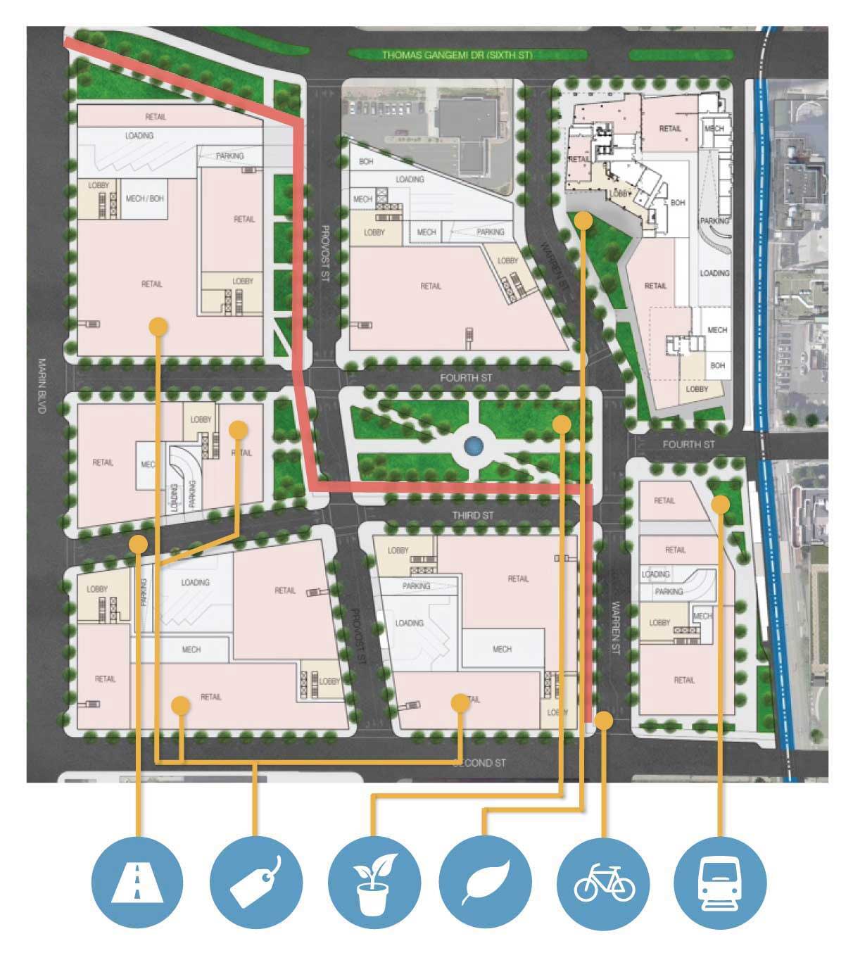 Hudson Exchange West Jersey City Map