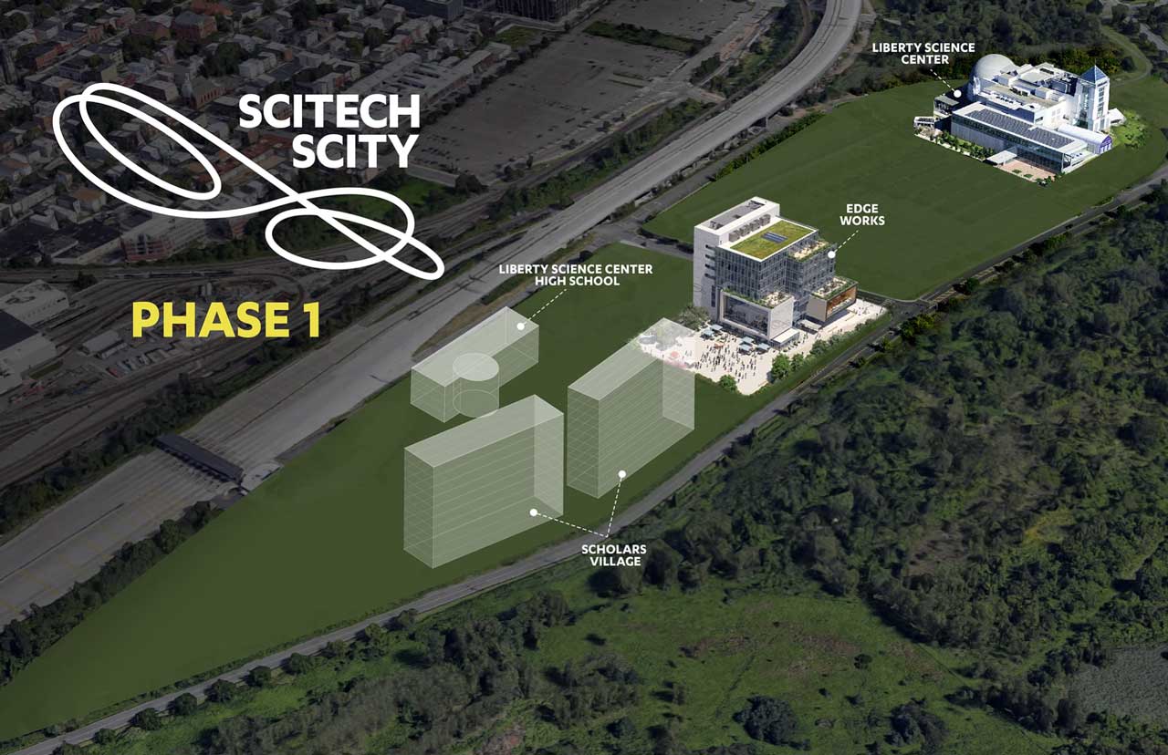 Scitech Scity Phase One Jersey City Aerial