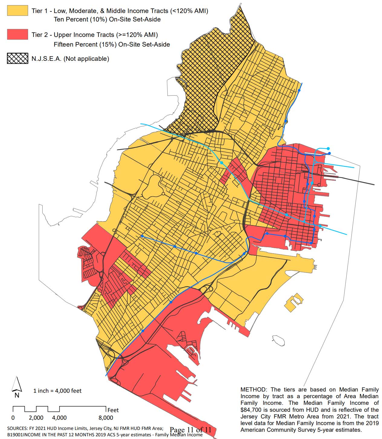 Inclusionary Housing Ordinance Jersey City Tiers Map