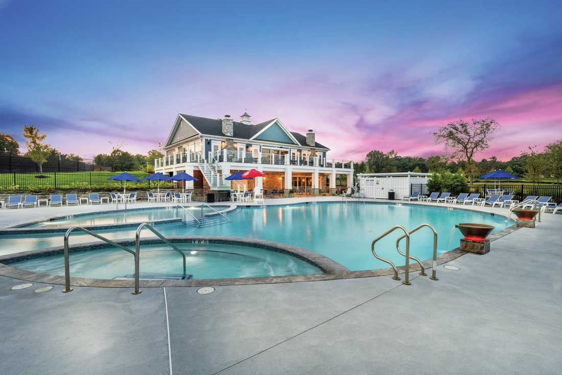 Toll Brothers Luxury Homes For Sale Nj Franklin Lakes Clubhouse And Pool