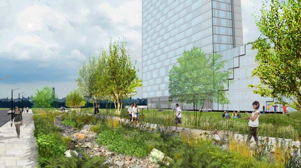 615 River Road Edgewater Nj Rendering Sidewalks Rain Gardens