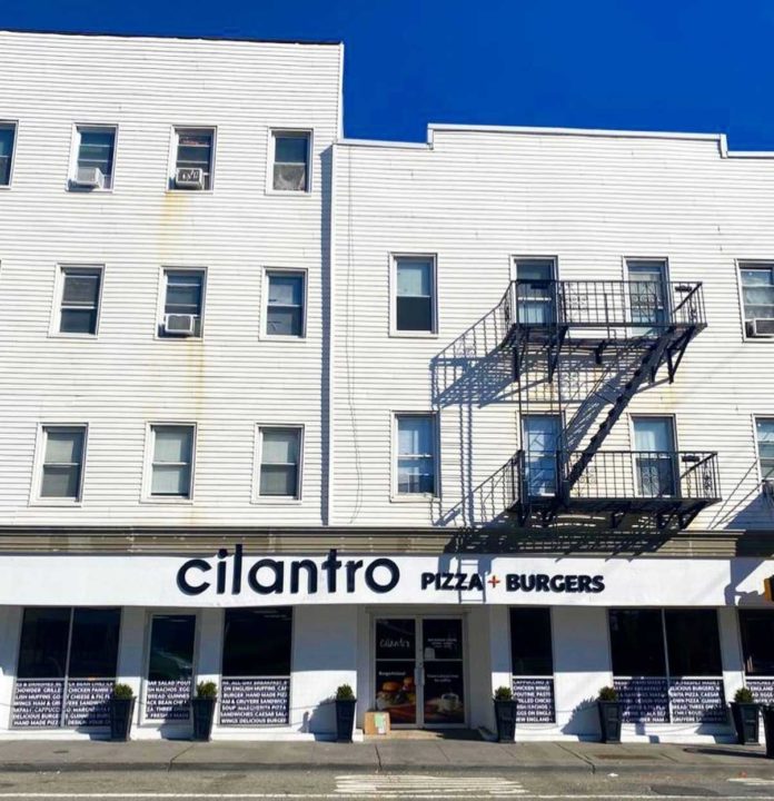 Cilantro Pizza + Burgers 564 Newark Avenue Jersey City Exterior
