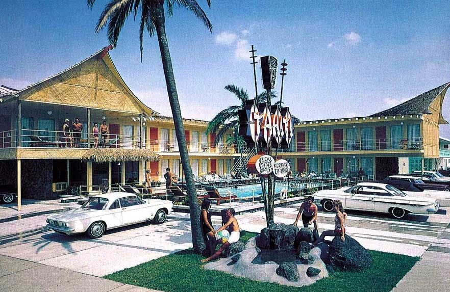 Doo Wop Motel Wildwood Nj Vintage Postcard