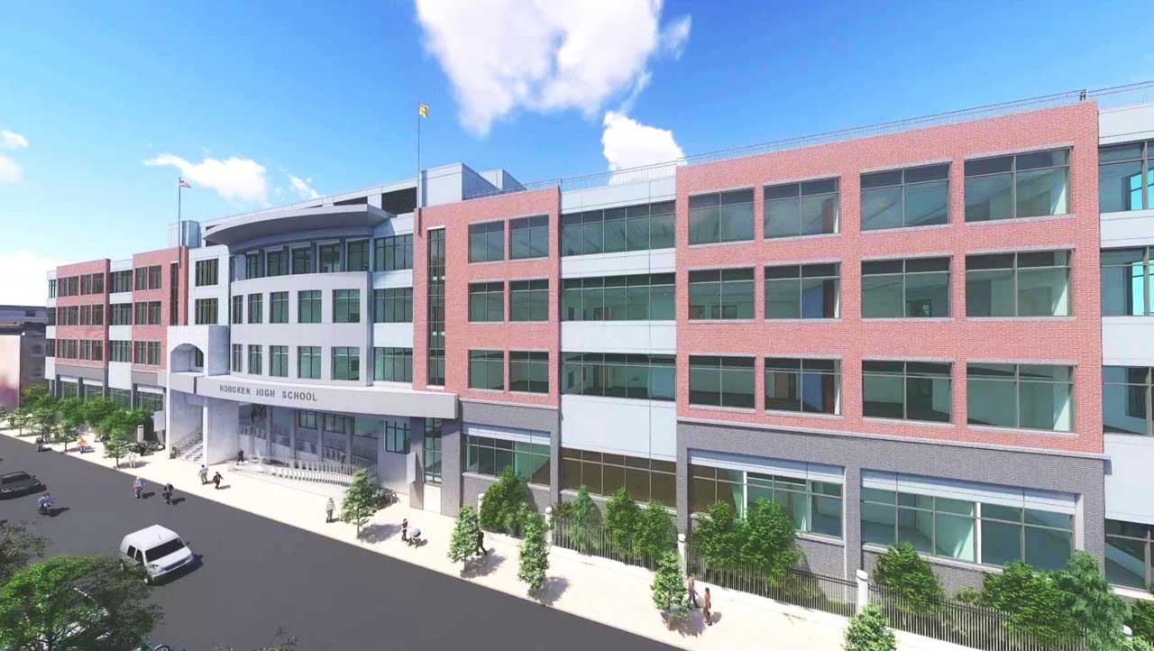 Proposed New Hoboken High School Rendering Exterior 2