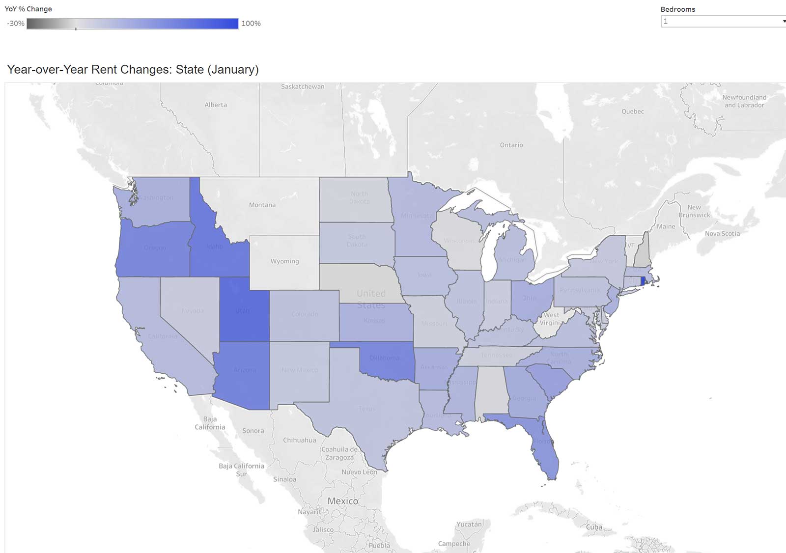 Us Rent Increase Map