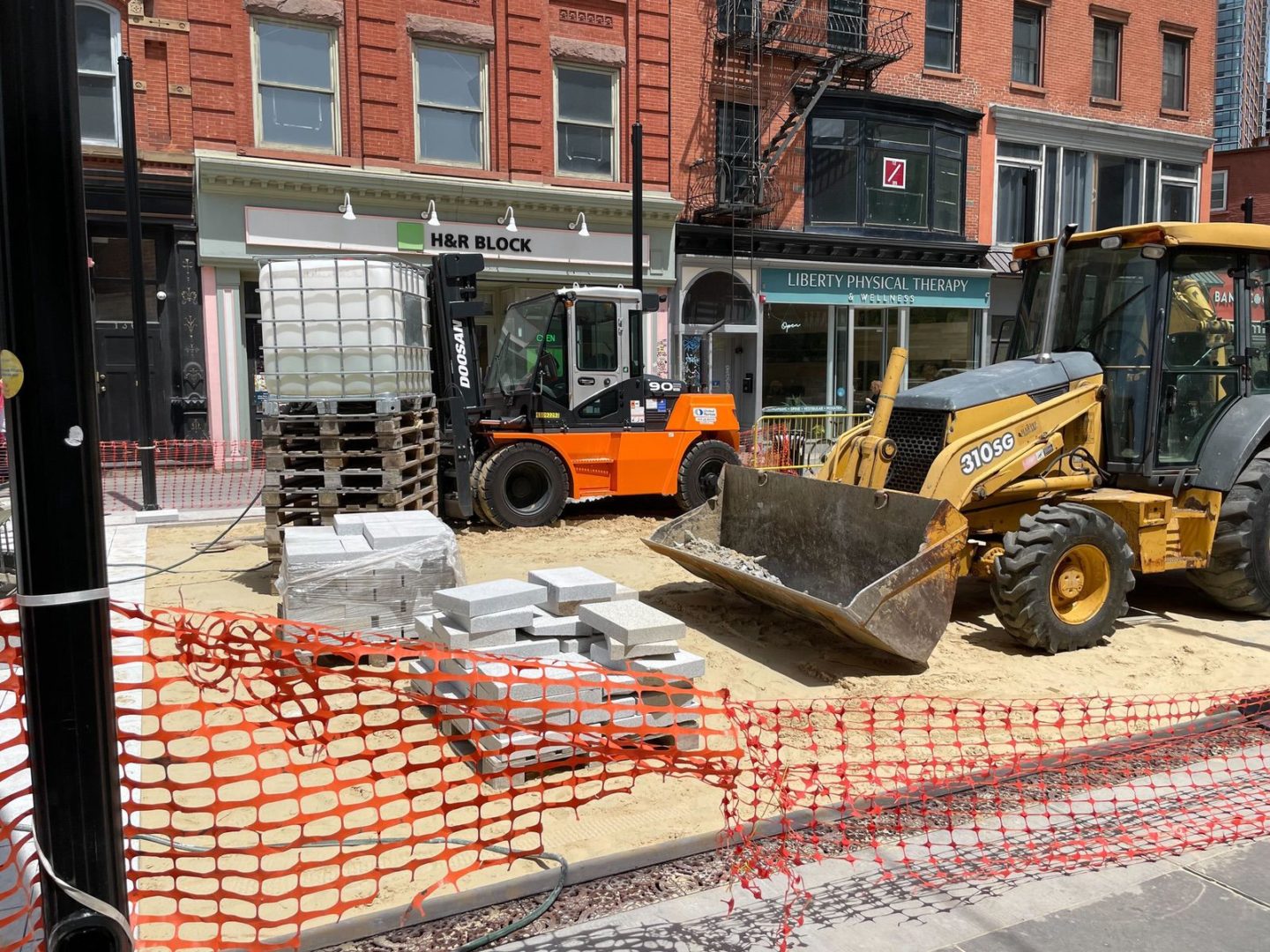 Jersey City Pedestrian Plaza Construction 2