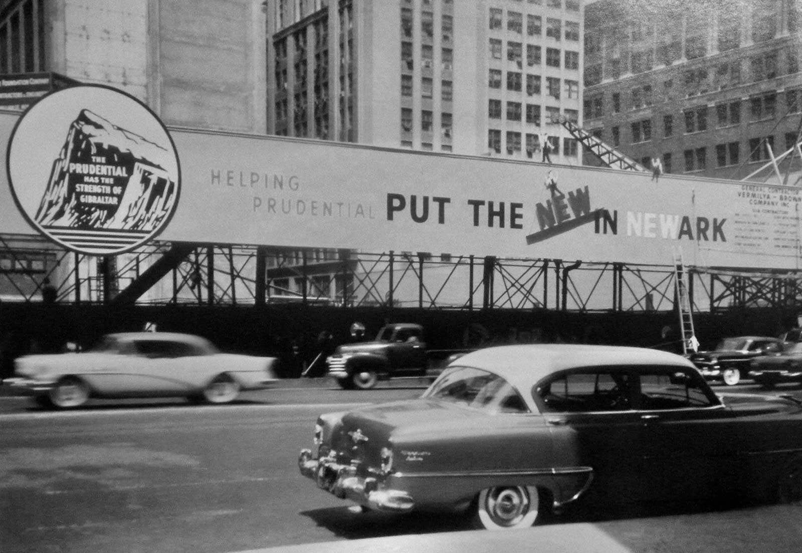 Prudential Building Newark Under Construction 1958