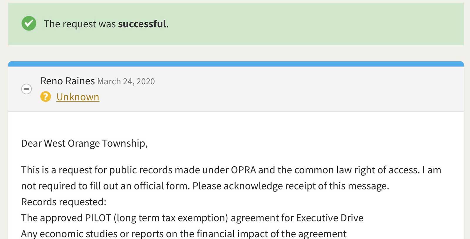 How To Submit Opra New Jersey