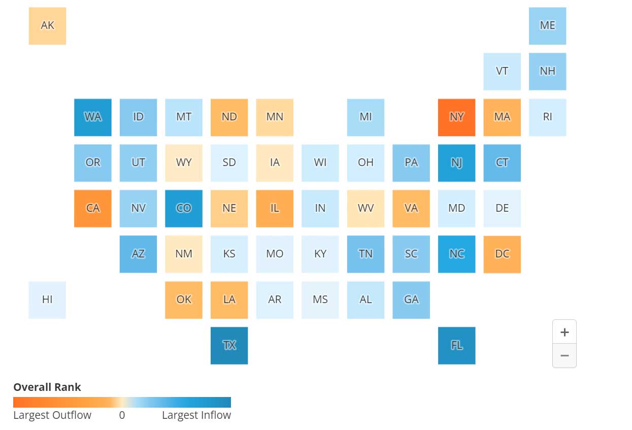 Wealthy Young Professionals By State