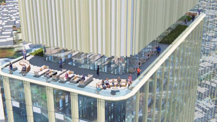 Jersey City Approves Two Towers and Art Walk Near Journal Square 808 Pavonia Ave Jersey City Skydeck Rendering