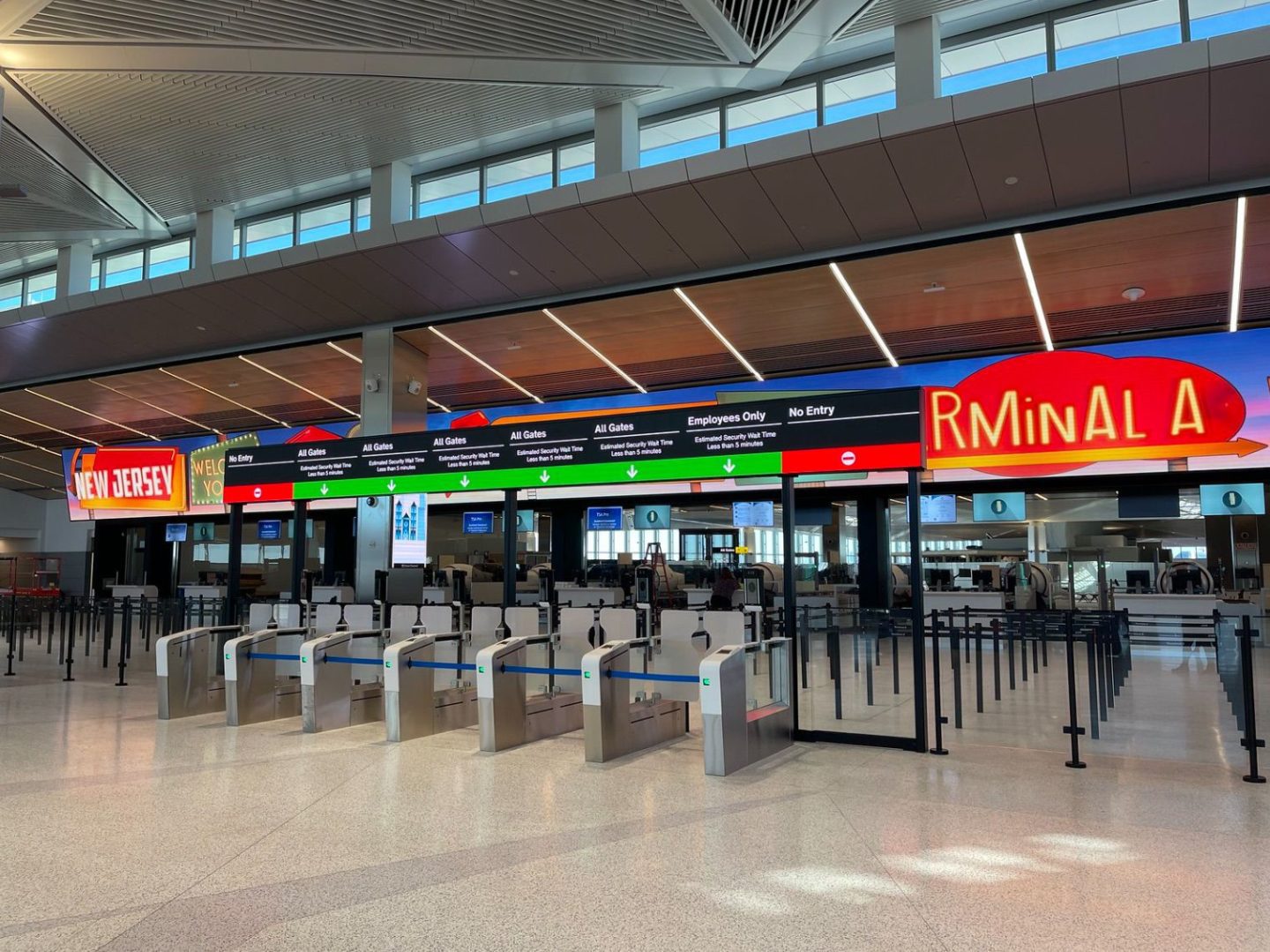 Newark Airport Terminal A Security