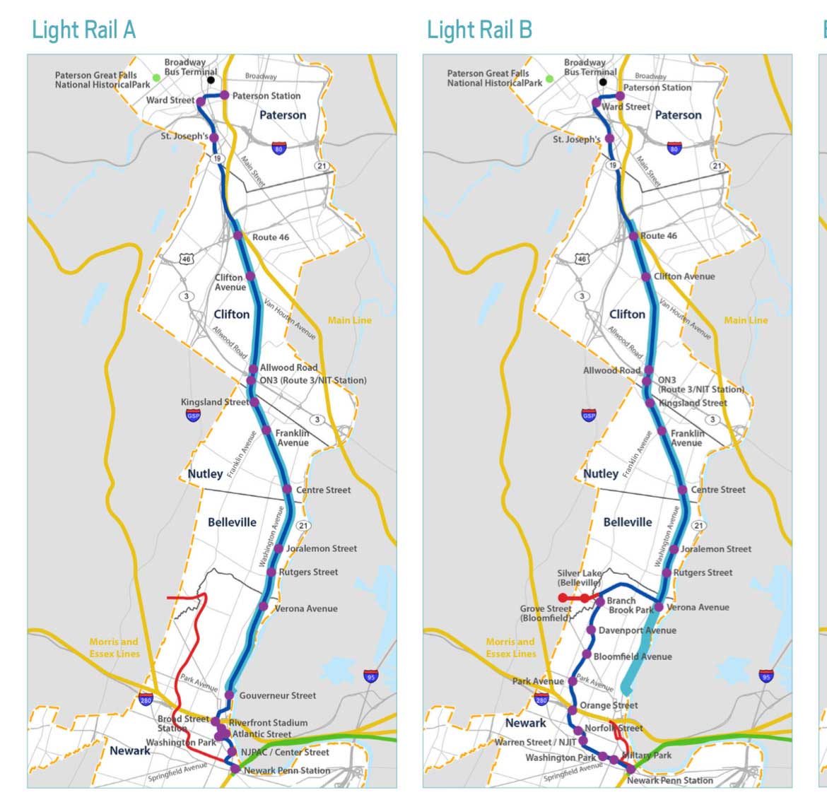 Newark Paterson Light Rail Proposal