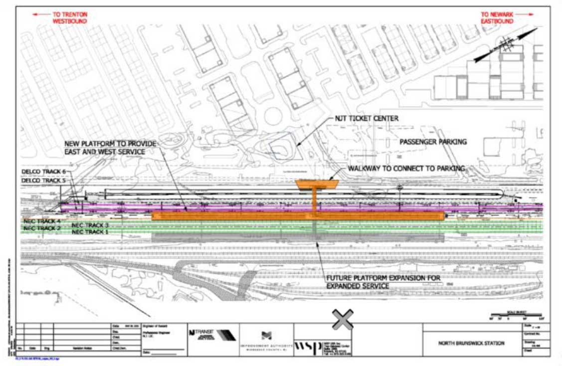 North Brunswick Train Station Site Plan