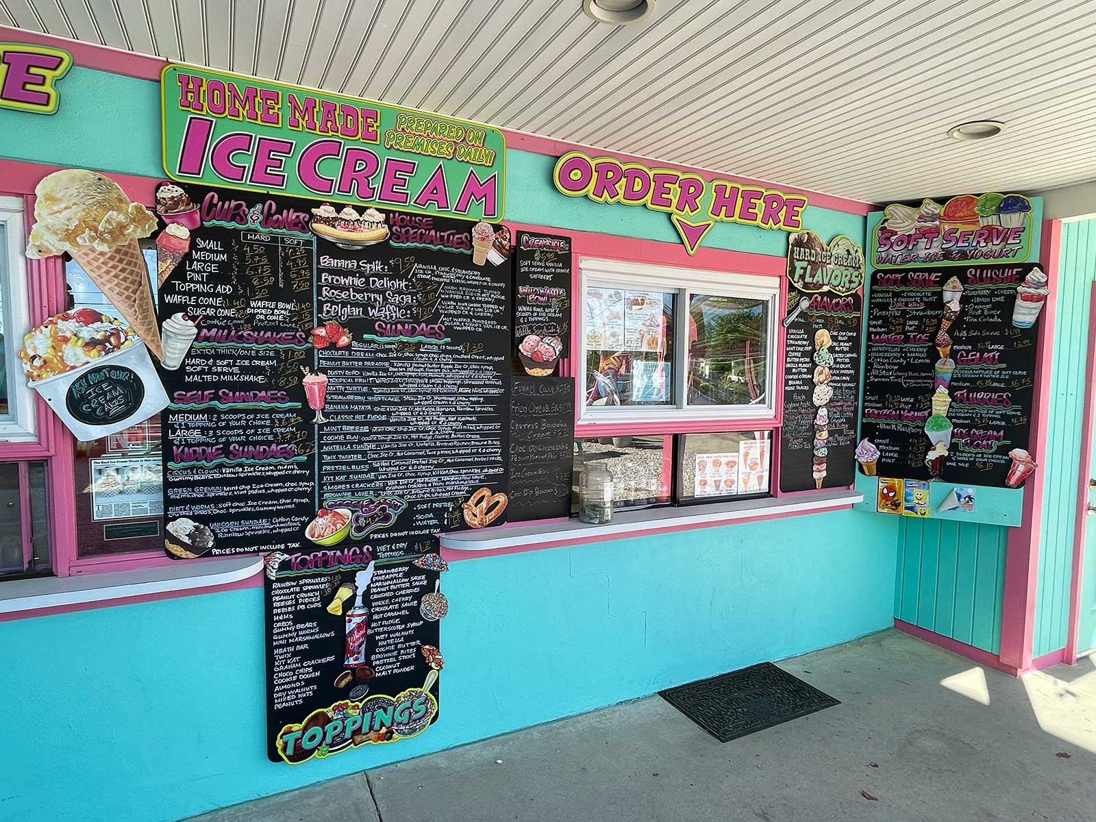 Ice Cream Station Menu Cape May