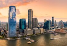 Aerial Panorama Of Jersey City