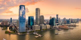 Aerial Panorama Of Jersey City