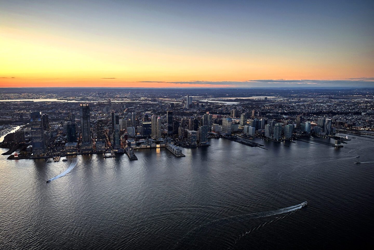 Jersey City Aerial Skyline