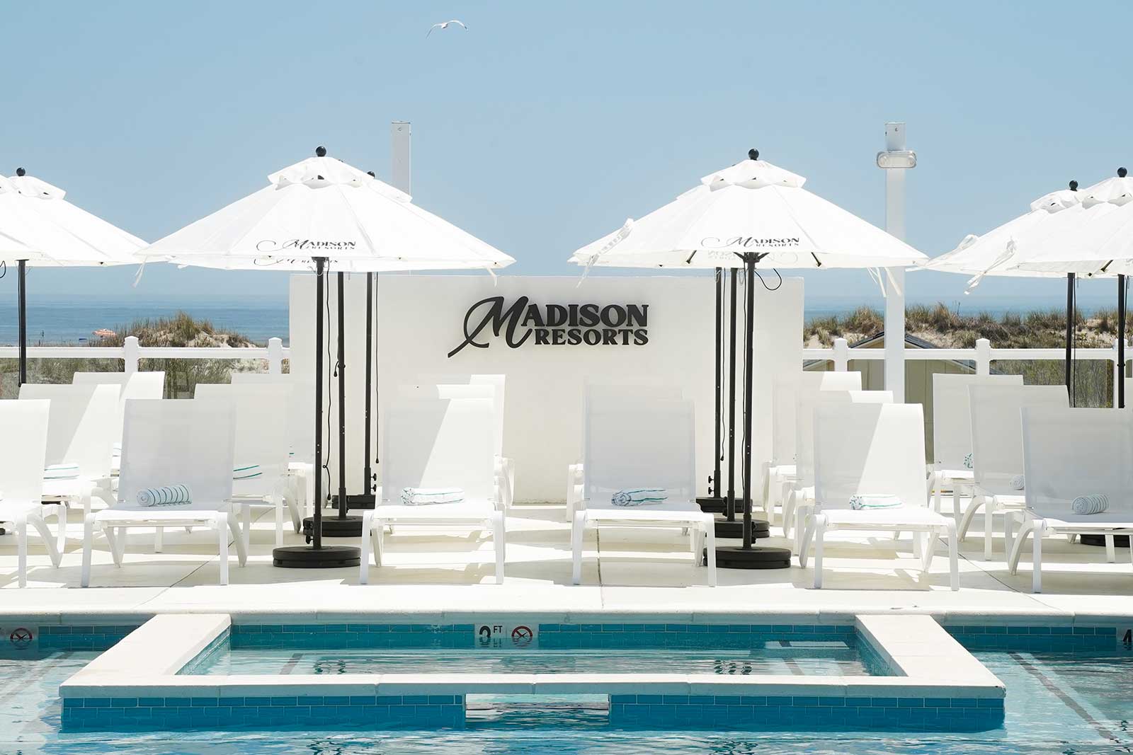 Wildwood Crest Pool Umbrellas And Sign