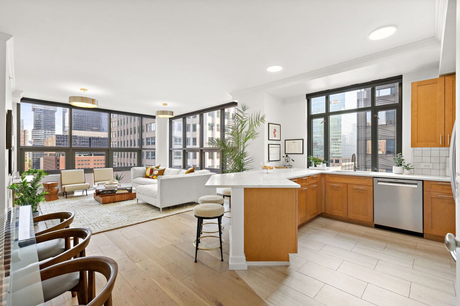 Light Filled Corner Condominium Listed in the Heart of Paulus Hook