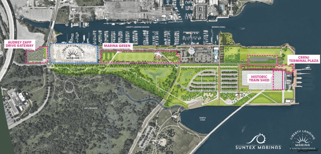 Liberty Landing Marina Aerial