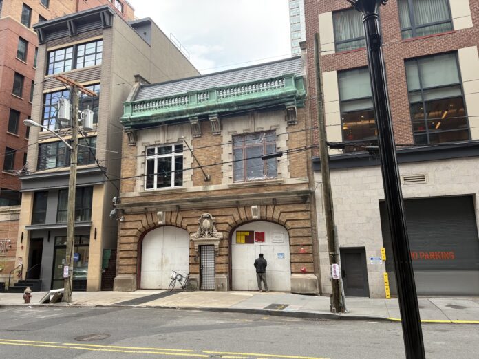 Construction Begins to Convert Historic Jersey City Firehouse into Retail Space 155 Morgan Construction